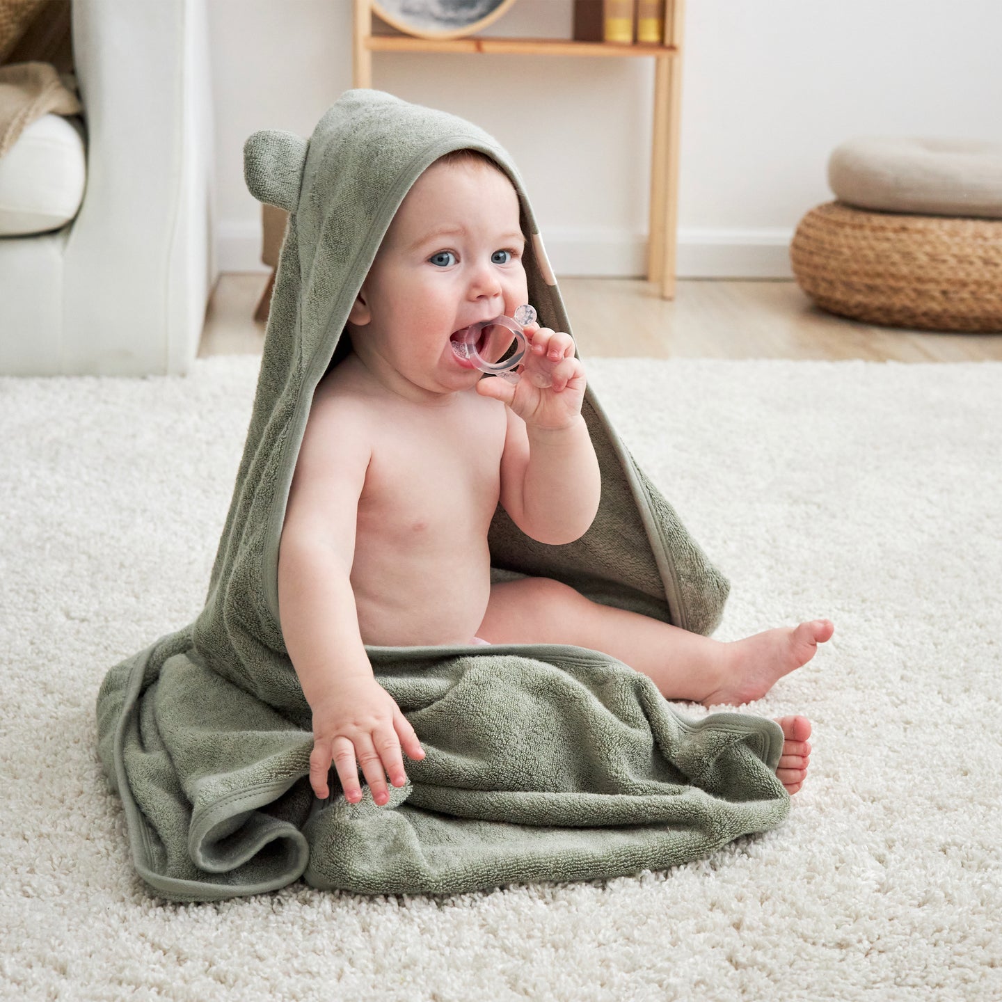Hooded Towel - Brown Sugar